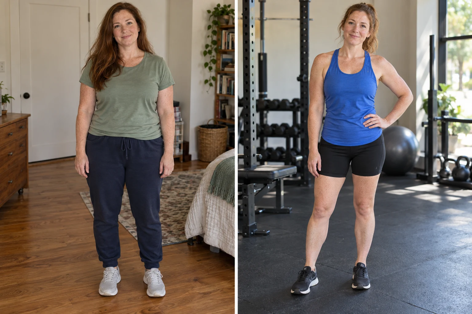 Generated example before-and-after comparison for women